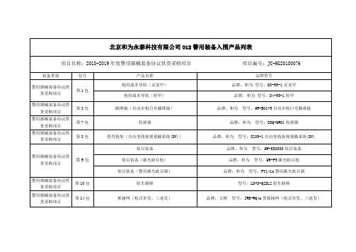 4.警用器械装备