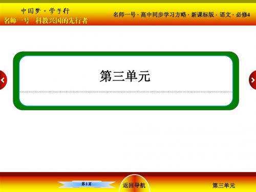 《名师一号·高中同步学习方略》(新课标版)2018-2019高一语文必修四课件：9父母与孩子之间的爱