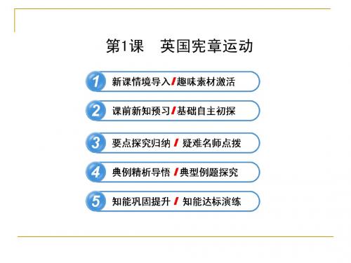 7.1 英国宪章运动 课件(人教版选修2)
