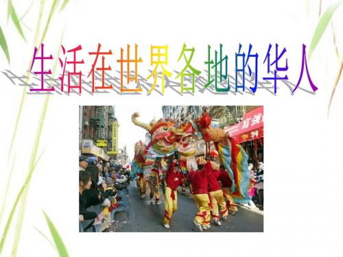 生活在世界各地的华人我们都是中华儿女   教学PPT课件4
