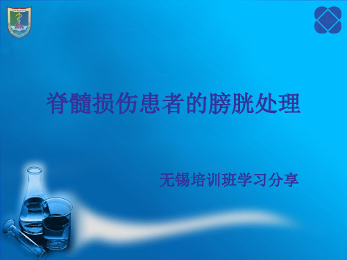 脊髓损伤患者的膀胱处理
