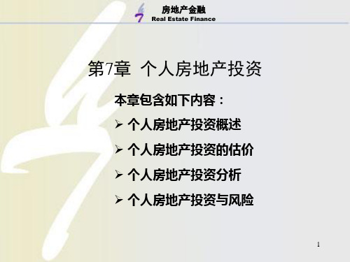 个人房地产投资(精)