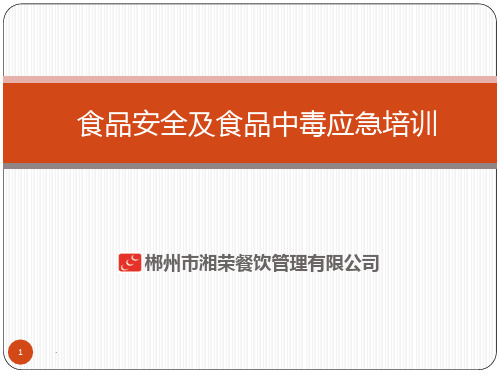 食品安全报告PPT课件