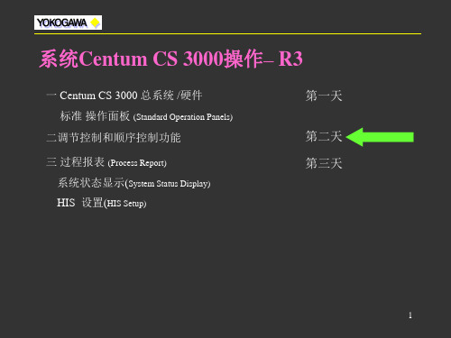 横河CS3000操作培训2