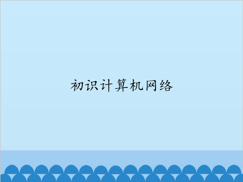 高中信息技术 浙教版选修3 1.1初识计算机网络(共12张PPT)