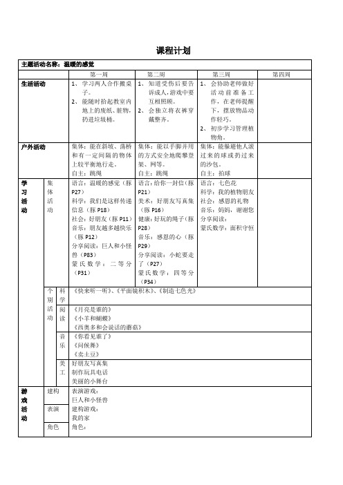 2017春教学计划