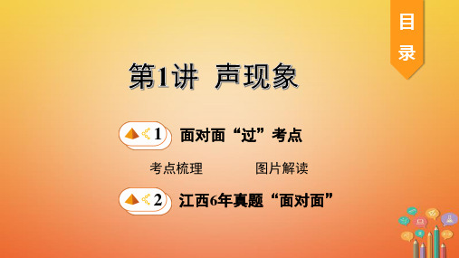 江西省中考物理 声现象 课件