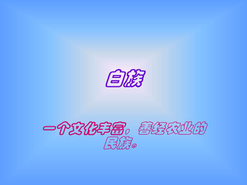 白族ppt