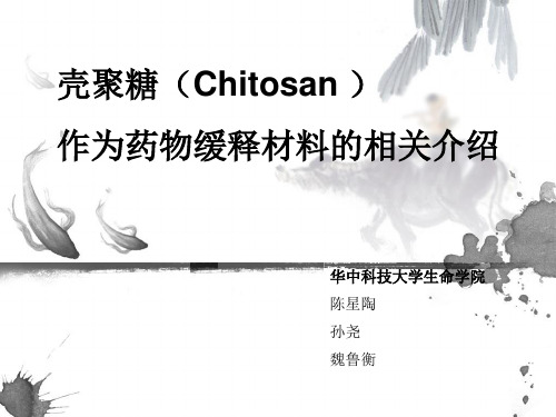 壳聚糖药物缓释材料