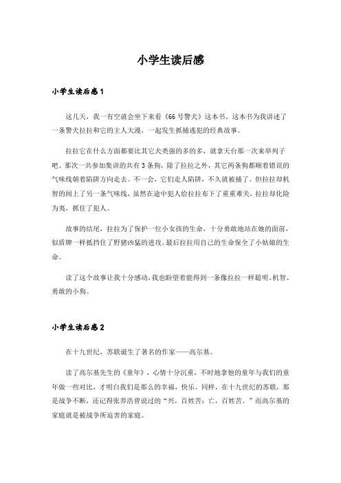 小学生读后感_28