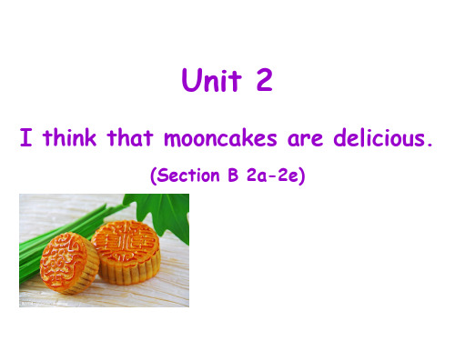 人教版九年级英语上册Unit 2 (Section B2a-2e) The Spirit of Ch