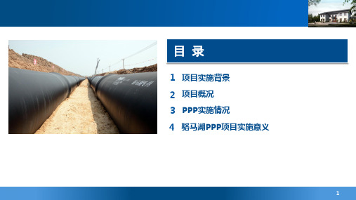 徐州市骆马湖水源地及原水管线PPP项目汇报
