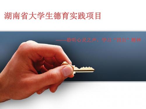 湖南省大学生德育实践项目