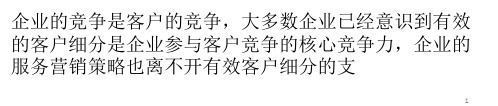 客户细分的5个过程7个注意事项8个步骤ppt课件