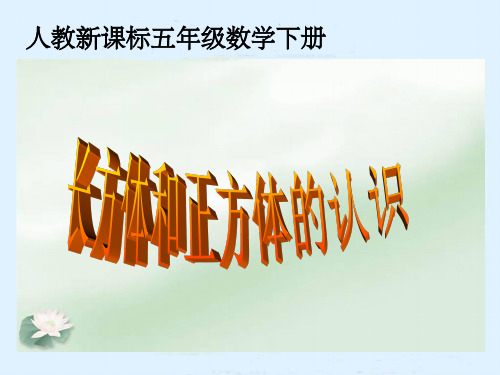 《长方体和正方体的认识》教学75632PPT课件
