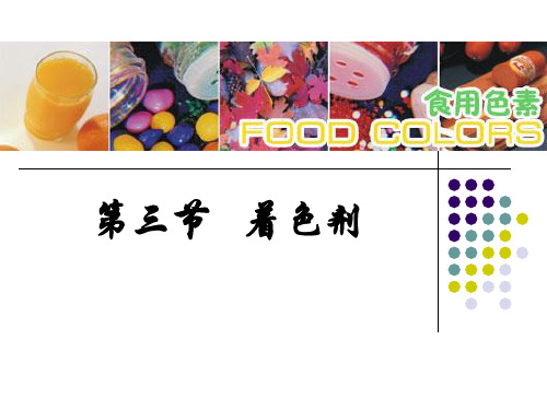 第四章 食品着色剂