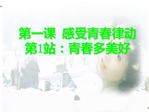 北师大版政治八年级上册第一单元第1课《感受青春律动》(共48张)[1]PPT课件