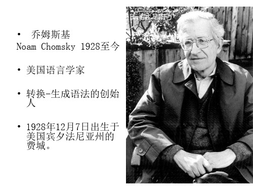 乔姆斯基 简介