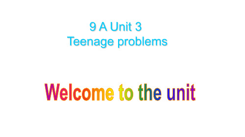 牛津译林九年级上册 Unit 3 Welcome to the unit(共24张PPT)