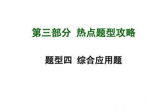 (人教版)中考化学热点题型攻略【题型4】综合应用题(33页)