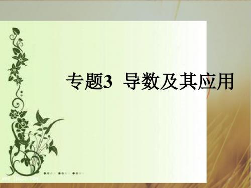 2018版高考数学文全国版大一轮复习应试基础必备+高考考法突破课件：专题3-导数及其应用 共70张 精品