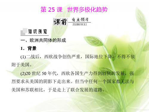世界多极化趋势PPT教学课件