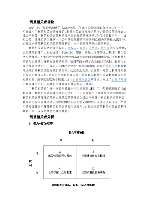 利益相关者理论