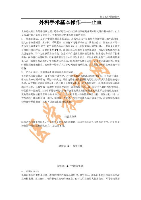 外科手术基本操作——止血
