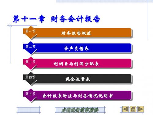 第11章 财务会计报告