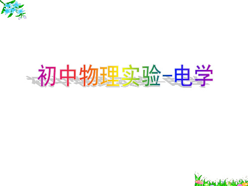初中物理实验电学