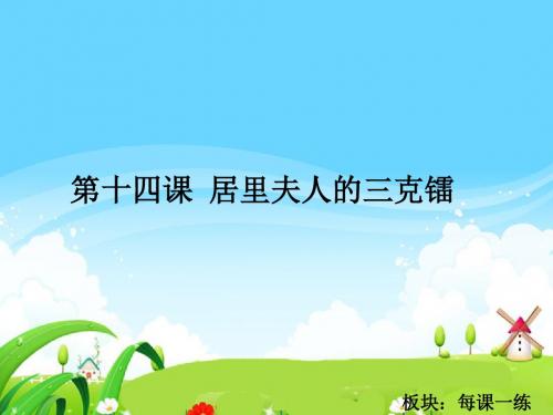 最新语文S版五年级语文下册14 居里夫人的三克镭_每课一练