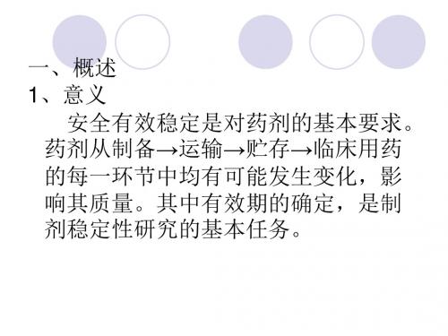 中药制剂的稳定性分析课件