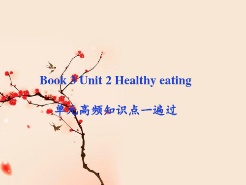 2021届高考英语一轮复习-专题12.Book 3 Unit 2 Healthy eating