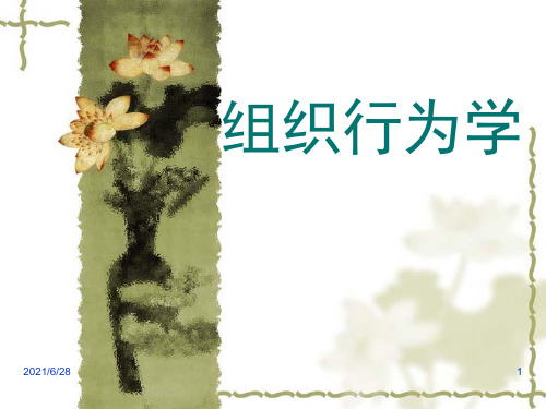 第一章组织行为学概述课件