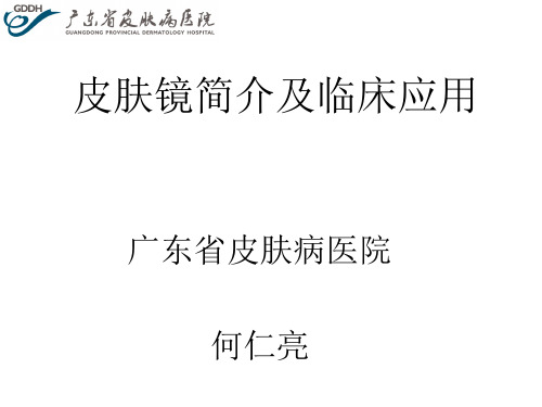 皮肤镜的临床应用