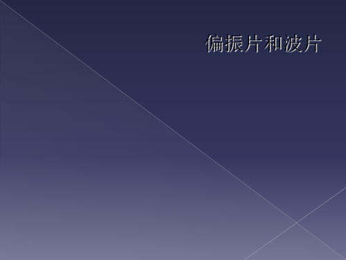 偏振片和波片