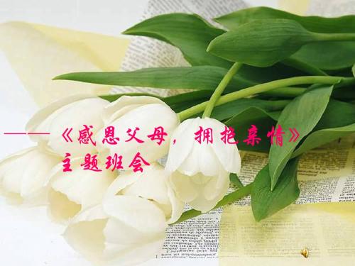 “感恩父母_拥抱亲情：主题班会课件