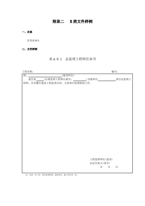 附录二 B类文件样例