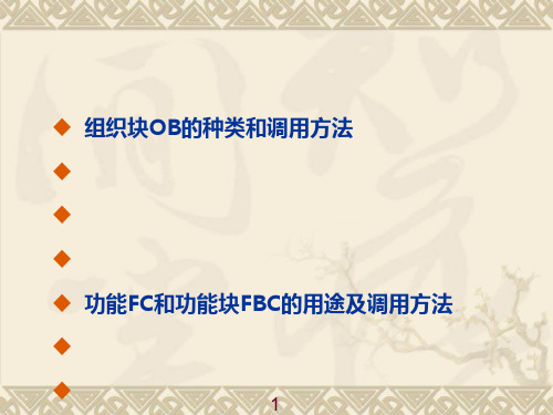 STEP7程序模块的调用方法[优质ppt]
