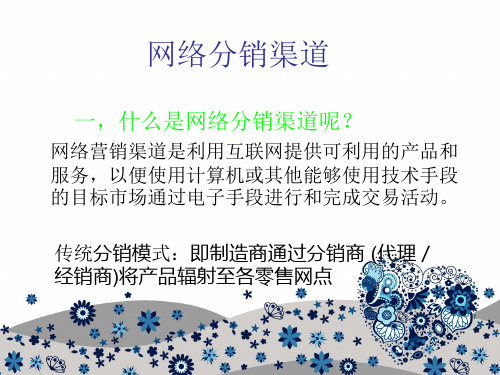 网络分销渠道