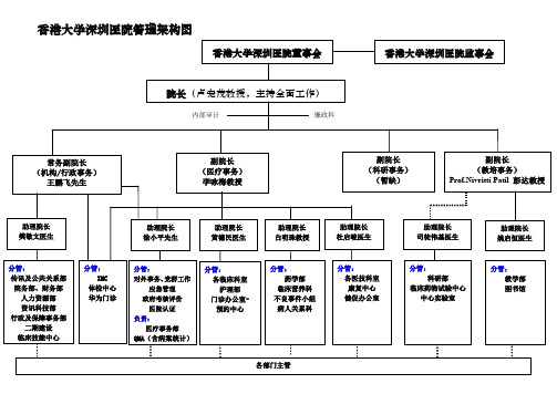 香港大学深圳医院管理架构图