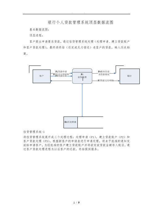 银行贷款数据流程图