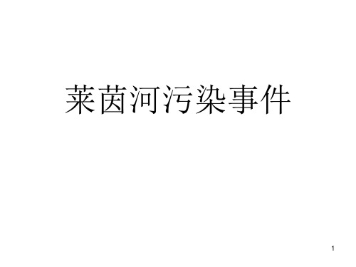 莱茵河污染治理ppt课件