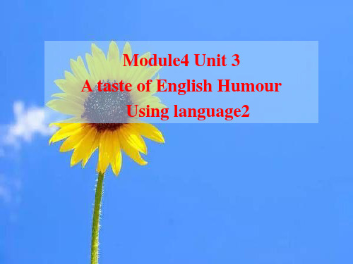 人教版新课标英语必修四 Unit3 (18张PPT)