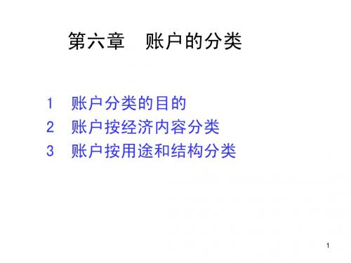 6账户的分类