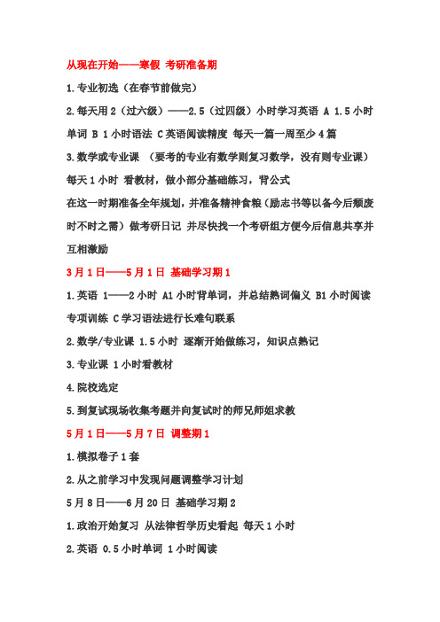 考研步骤