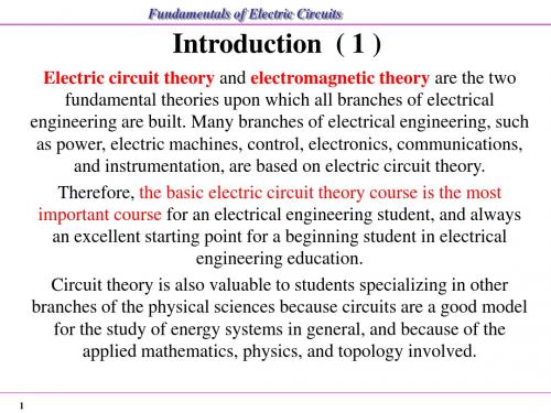 chapter1-fundermental of electric circuit