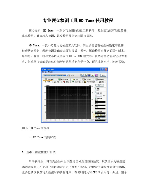 专业硬盘检测工具HDTune使用教程