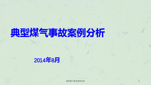 典型煤气事故案例分析课件