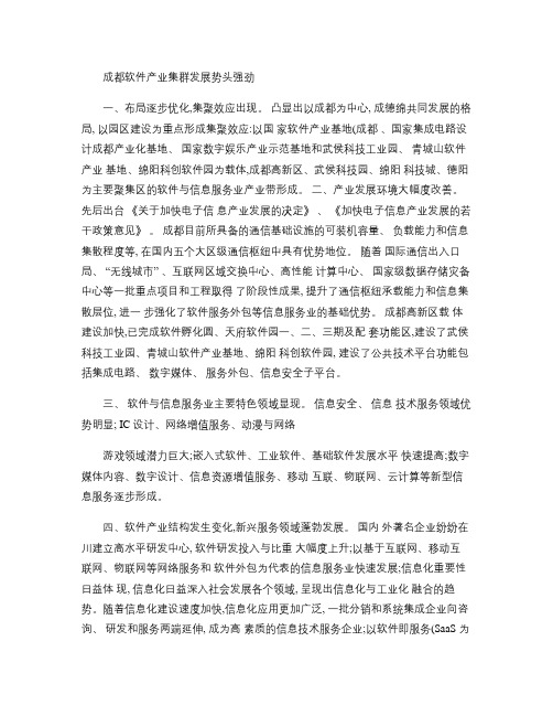 成都软件产业集群(精)